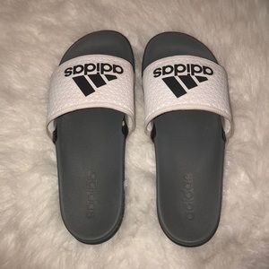 Adidas Slip-On White Sandals